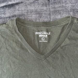 Army green j crew V-neck